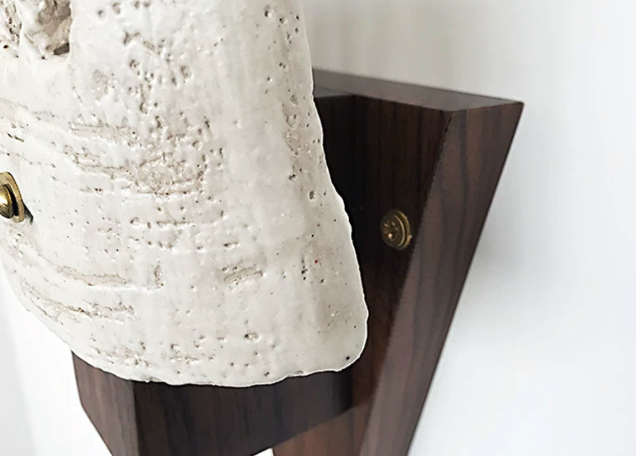 Wood Ceramic Wall Lamp for Modern Minimalist Interiors - Sconces