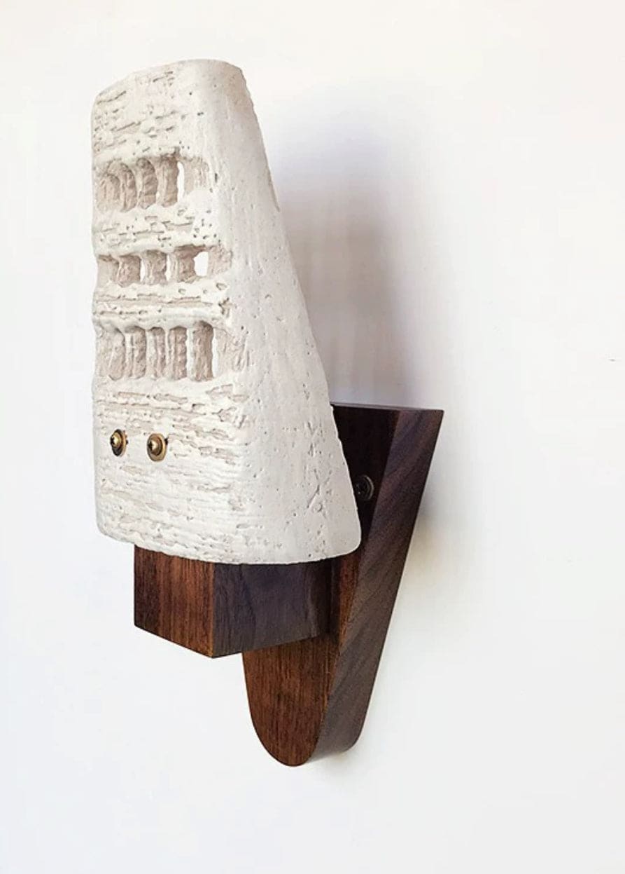 Wood Ceramic Wall Lamp for Modern Minimalist Interiors - Sconces