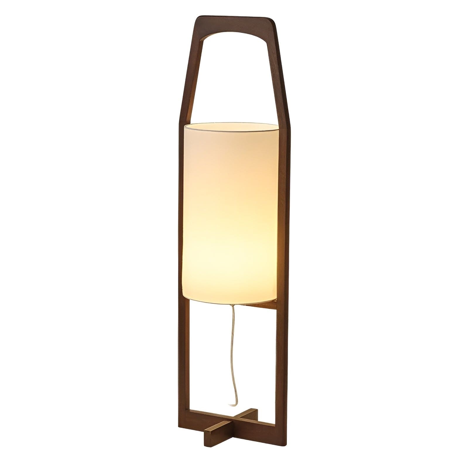 Wood Floor Lamp Japandi Lamps for Living Room Bedroom - Table