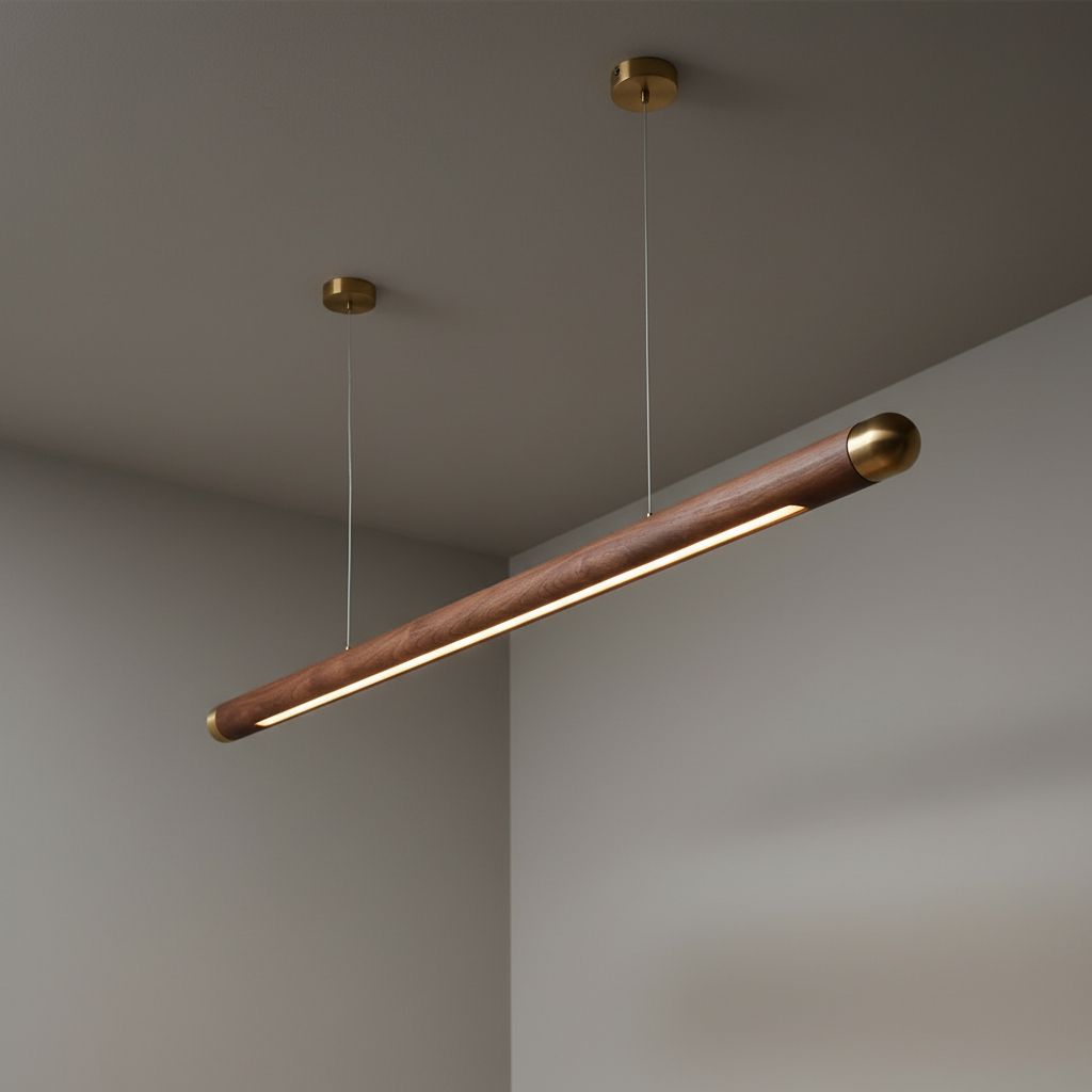 Wood Kitchen Linear Pendant Lighting Contemporary Decor Casalolalights Luxury Lamps for Interior Designers