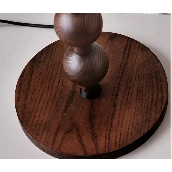 Smart Floor Lamp Wood Tone & Fabric Shade | 178cm Tall Remote App Control 2700k to 3500k Casalola Lights Luxury Lamps