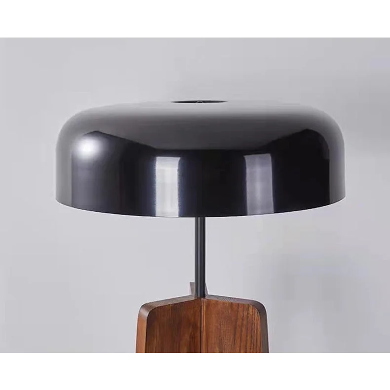 Tripod Table Lamp Wood Black Acrylic Lampshade and Floor Lighting Japandi Decor