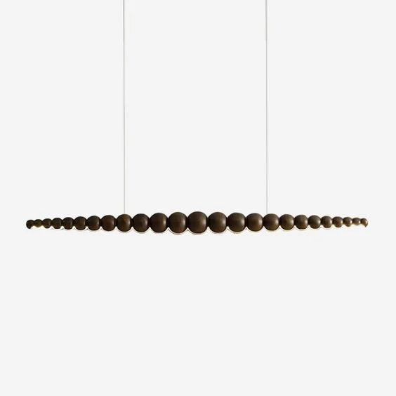 Wooden Beads Bar Pendant Lighting | Modern Led Kitchen Island Dining Room | Casalola Casalolalights Luxury Lamps