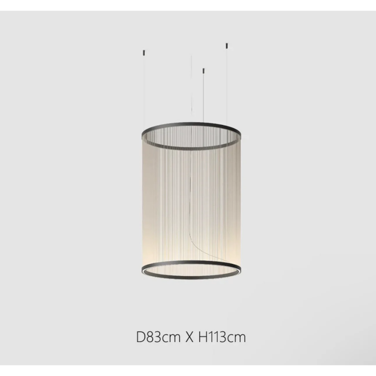 Woven Thread Pendant Light for Dining Room or Stairwell | Red Green Cream 14.6 to 48.8 Inch Led Casalola Lights Luxury