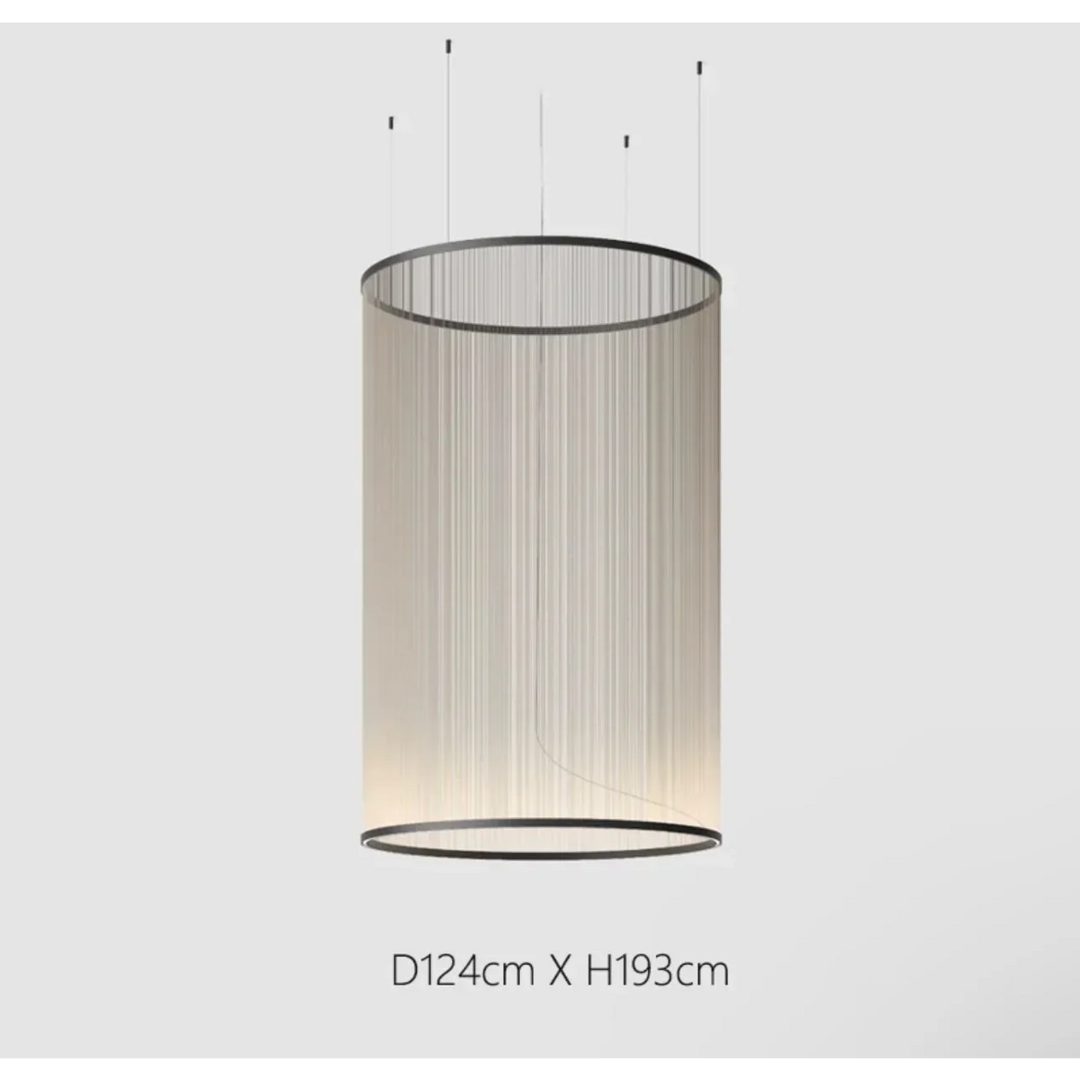 Woven Thread Pendant Light for Dining Room or Stairwell | Red Green Cream 14.6 to 48.8 Inch Led Casalola Lights Luxury
