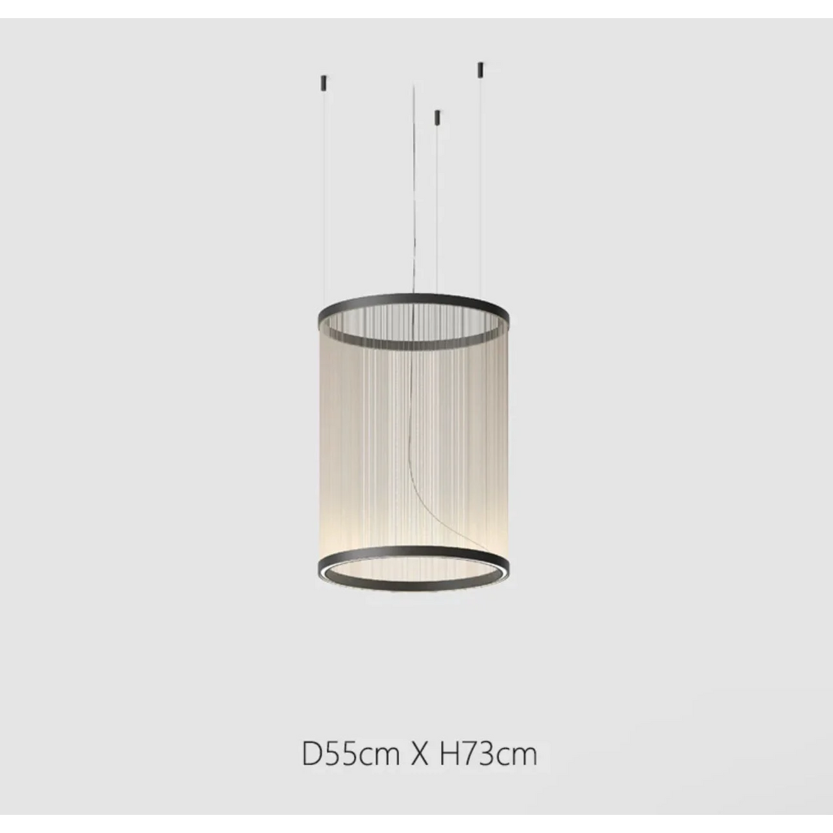 Woven Thread Pendant Light for Dining Room or Stairwell | Red Green Cream 14.6 to 48.8 Inch Led Casalola Lights Luxury