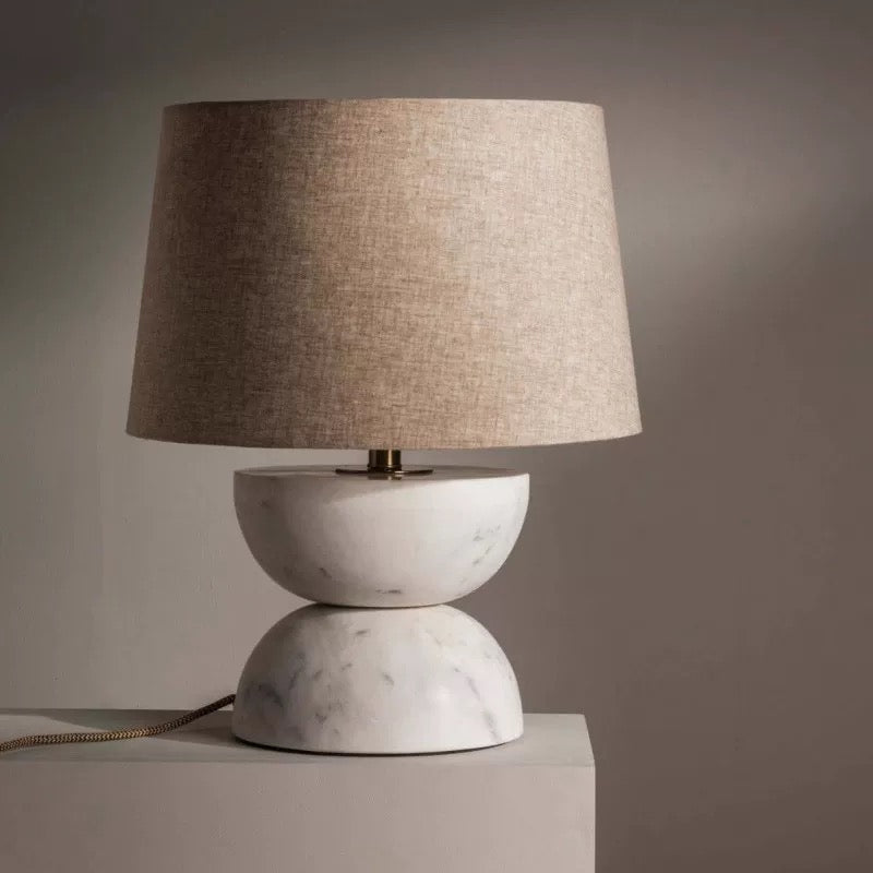 Japandi Marble Table Lamp | Stone Lamps for Bedroom Living Room in Minimalist Wabi-sabi Interiors Casalolalights Luxury